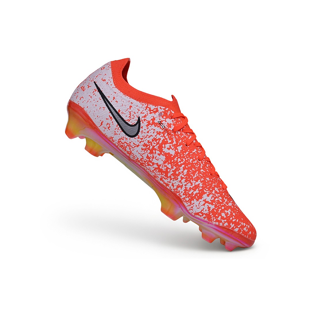 Nike Air Zoom Mercurial Vapor 17 Elite White and Orange Speckle FG — Imagen 5