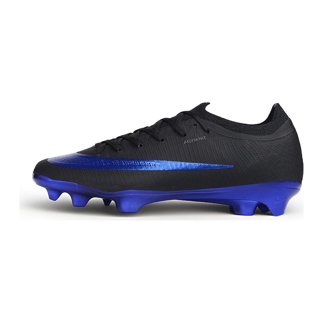 Chuteira Nike Air Zoom Mercurial Vapor 17 Elite Azul e Preto Campo FG