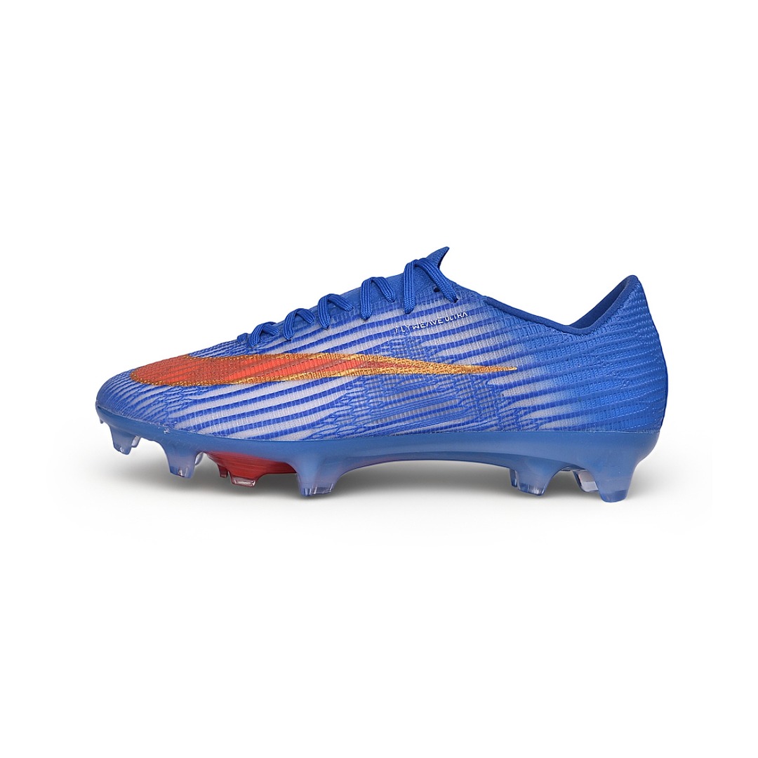 Chuteira Nike Air Zoom Mercurial Superfly 11 Azul e Laranja Campo FG