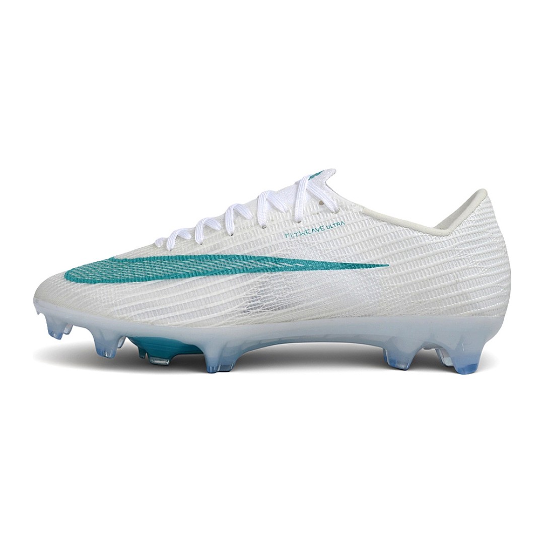Chuteira Nike Air Zoom Mercurial Superfly 11 Branco e Azul Claro Campo FG