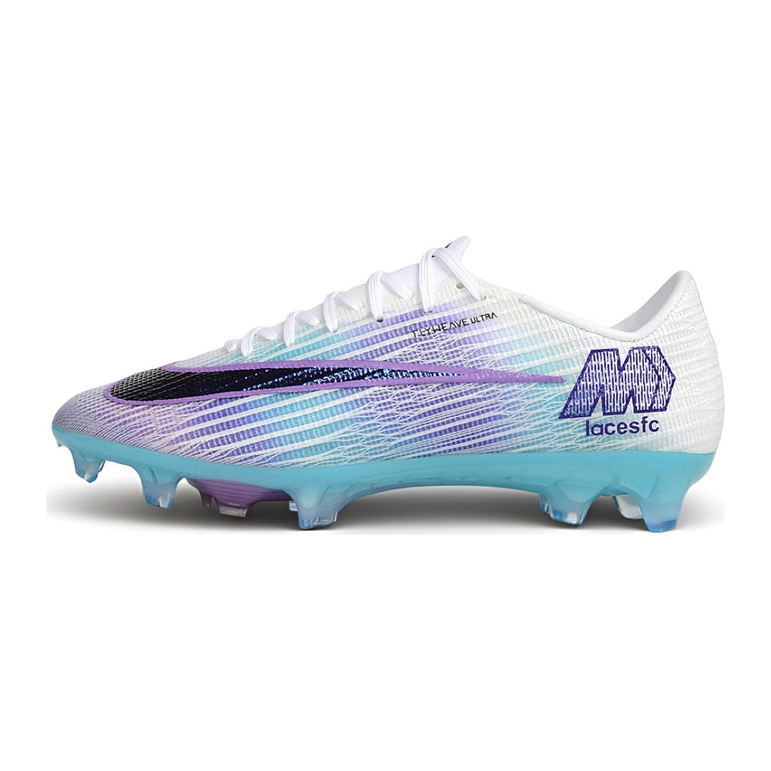 Chuteira Nike Air Zoom Mercurial Superfly 11 Branco e Roxo Campo FG