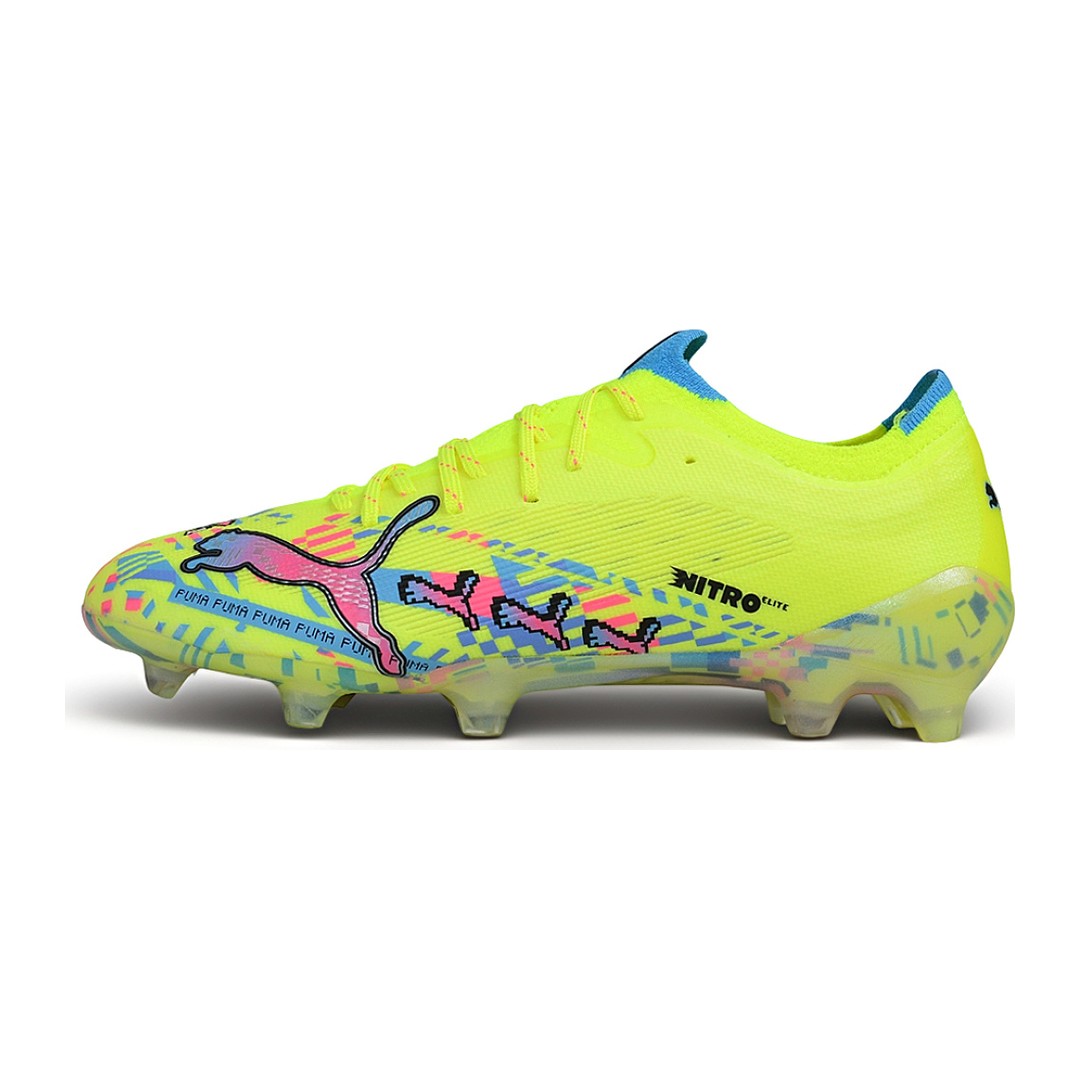Chuteira Puma Ultra Nitro 7 Amarelo Claro Campo FG