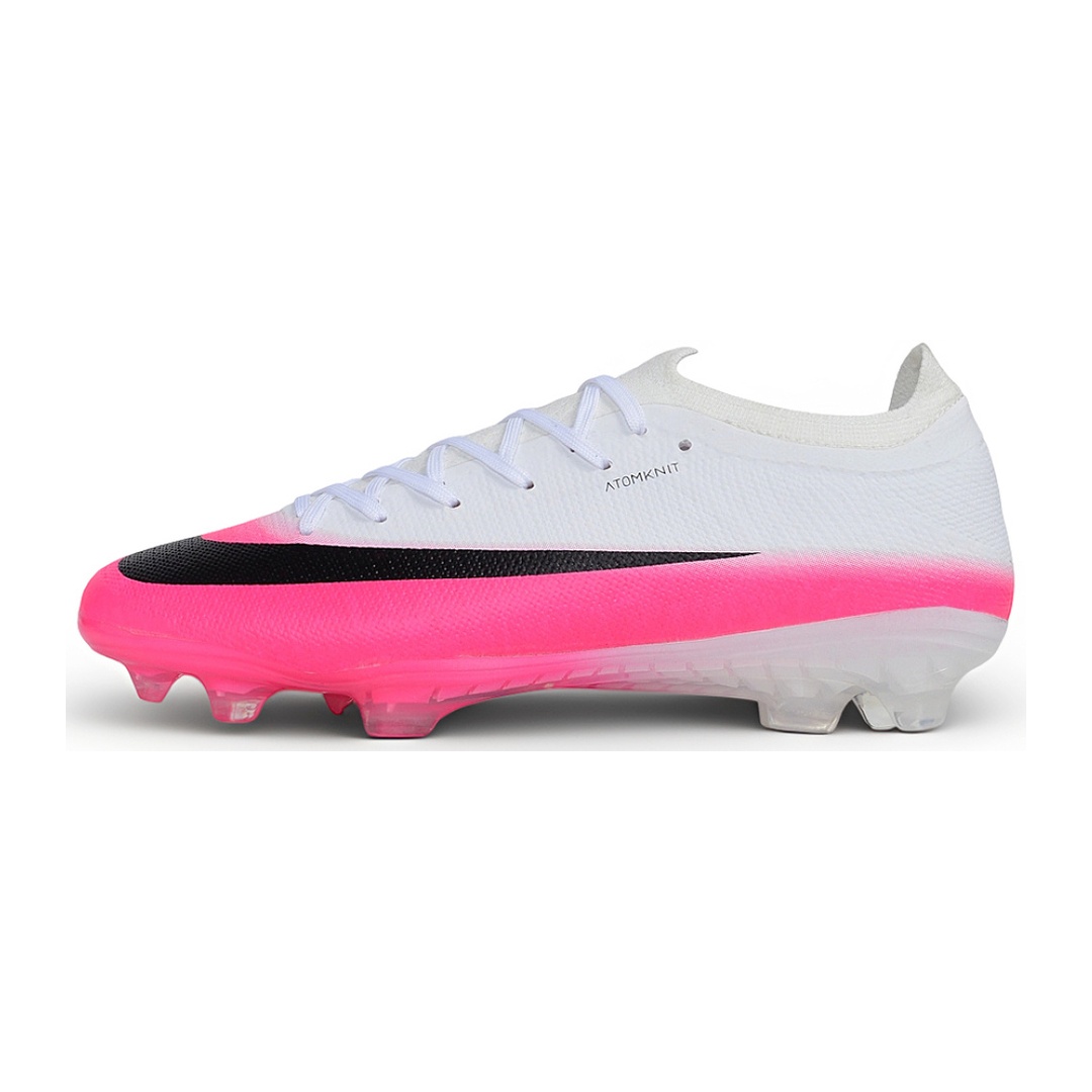 Chuteira Nike Air Zoom Mercurial Vapor 17 Elite Rosa e Branco Campo FG