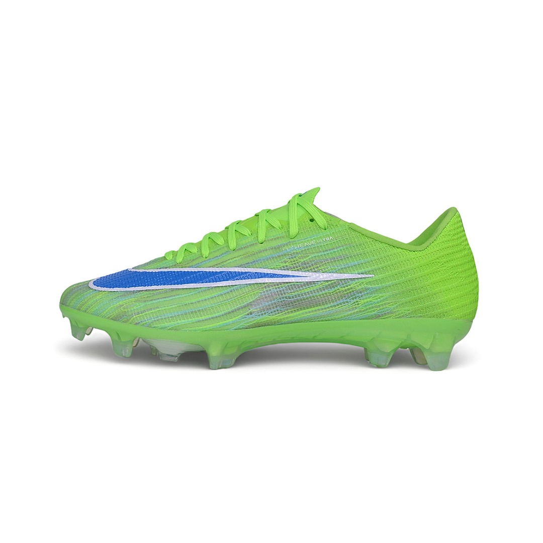 Chuteira Nike Air Zoom Mercurial Superfly 11 Verde Claro e Azul Campo FG