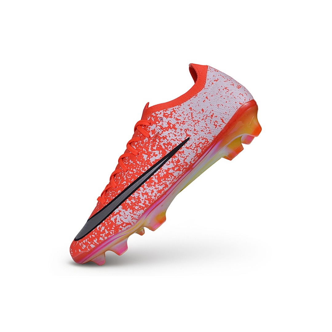 Nike Air Zoom Mercurial Vapor 17 Elite White and Orange Speckle FG — Imagen 4
