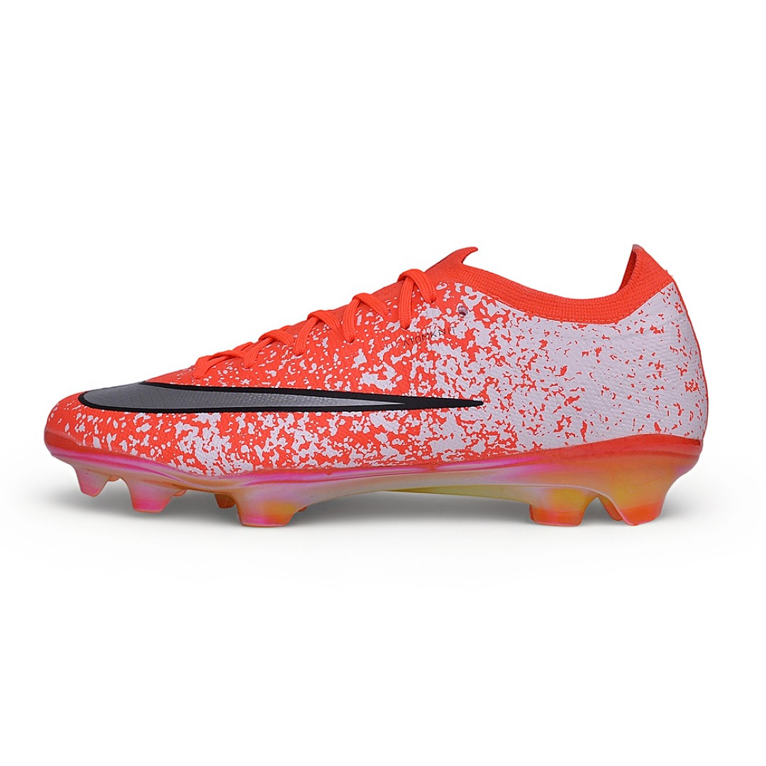 Nike Air Zoom Mercurial Vapor 17 Elite White and Orange Speckle FG