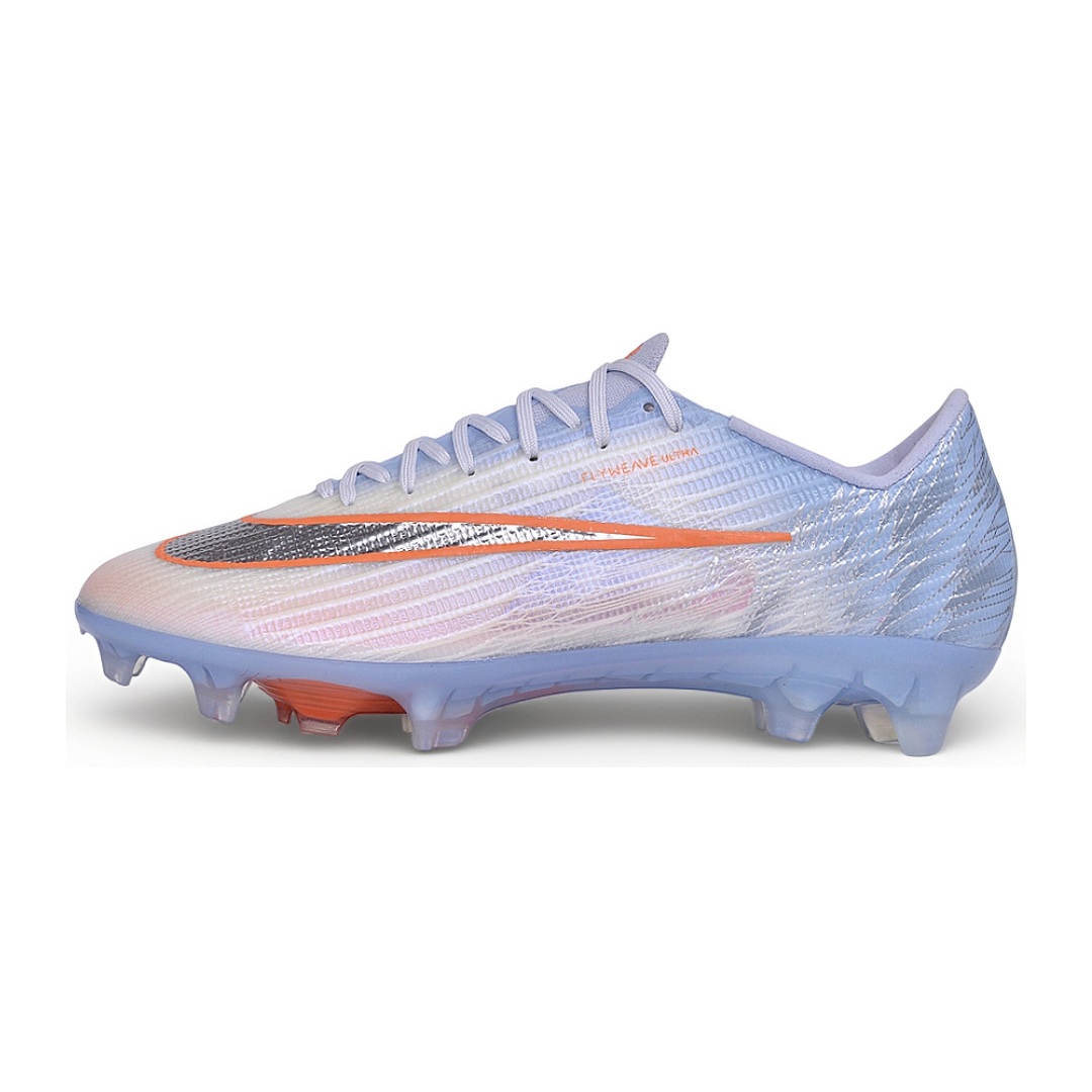 Chuteira Nike Air Zoom Mercurial Superfly 11 Azul Claro, Prata e Laranja Campo FG